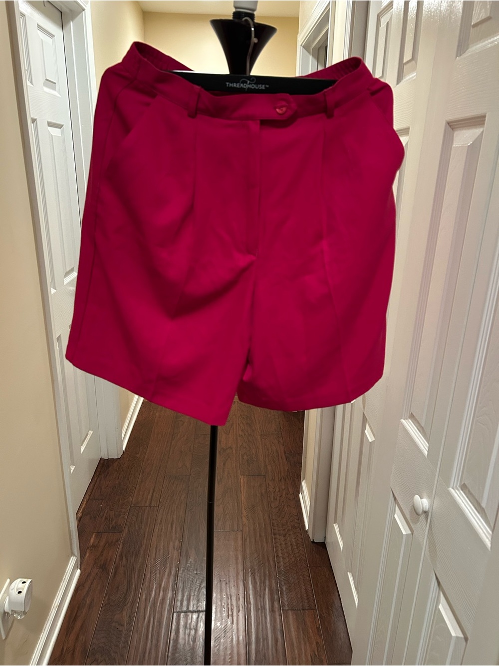 Gorgeous Hot Pink High-Rise Tailored Shorts